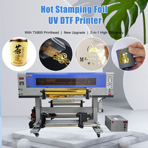 เครื่องพิมพ์ XBH New Trend ขนาด 60 ซม. สำหรับงานปั๊มฟอยล์ร้อน UV DTF แบบม้วนต่อม้วน พร้อมระบบพิมพ์อิงค์เจ็ทสำหรับสติกเกอร์ และระบบพิมพ์ฟอยล์ทองอัตโนมัติ - Product Image 2