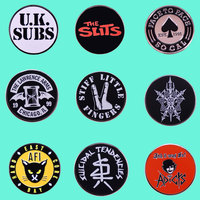 Assortiment de badges de groupes de pop rock classiques, épingles en métal émaillé rigide sur le thème des albums musicaux, accessoires de décoration pour vêtements et chapeaux, cadeau Philharmonic