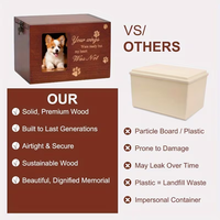 Urnes funéraires en bois pour chiens et chats avec cadre photo personnalisé pour cendres de chat et de chien