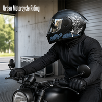 Casque de moto électrique pour trajets urbains, casque modulaire intégral rabattable, casque avec écouteurs inclus, unisexe, pour les conducteurs de scooters