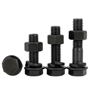 Fournisseur chinois de fixations : Boulons et écrous hexagonaux en acier au carbone zingué DIN6921, boulons à bride hexagonale galvanisés - Product Image 1