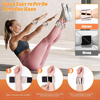QUADRAFIT - Pesas de Tobillo y Muñeca Ajustables de 6 lb, Ecológicas, de Silicona y Hierro Inoxidable, con Correa Triangular, para Yoga Femenino