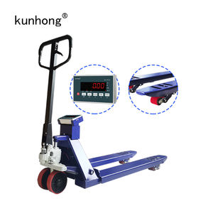 Camión Pallet 3000kg Escala que pesa 2ton Eléctrico con montacargas Jack Manual electrónico Mano 1,5 Muanal Transpaleta con escala - Product Image 1