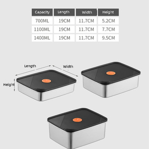 Stainless Steel Pop Airtight Food Storage Containers with Lids for Kitchen Pantry Organizing Stackable Container Cereal Snack