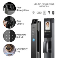 Bon marché, serrure biométrique intelligente à reconnaissance faciale, serrure numérique RFID à empreinte digitale, serrure de porte sans clé NFC avec caméra Wishome WIFI