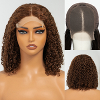 Perruques en gros 5x5, 100% cheveux humains de qualité supérieure, perruques à dentelle frontale, vague d'eau, perruques en cheveux humains réels, perruques courtes pour femmes noires, cheveux humains