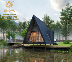 Di động hình tam giác ngôi nhà nhỏ sang trọng đúc sẵn một khung tam giác nhà mô-đun prefab biệt thự khách sạn khu nghỉ mát - Product Image 1