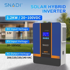 High Quality 230/240VAC 1200W 1.2Kw MPPT Solar Hybrid Single Phase On-Off Grid for Home Solar NKH 1.2kw Single Phase Solar Inver - Product Image 4