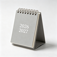Calendario de Escritorio Personalizado Minimalista, 160 g/m², Certificado FSC, Logotipo Personalizado, Directo de Fábrica, Calendario de Escritorio con Base