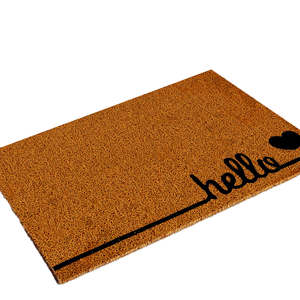 Tapis d'entrée pour porte d'entrée, tapis en PVC et fibre de coco, antidérapant, moderne - Product Image 1