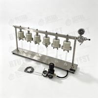 Presse à filtre moyenne pression Hexaplex BTU SD6/SD6B 0,69 MPa, protection IP65, testeur de perte de boue de forage 6 coupelles, garantie 1 an gratuite