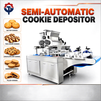 Machine à déposer des biscuits semi-automatique à haute productivité TG Small, commande tactile, acier inoxydable 304, production de 150 à 300 kg/h
