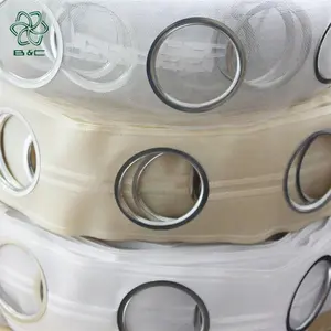 China Wholesaler Custom High Quality 3 Inch Eyelet Curtain Tape With Rings,54Mm Polyester Eyelet Curtain Tape