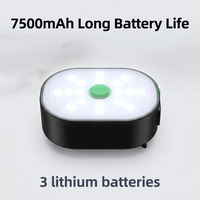 Lampe de course LED rechargeable 450 lumens 5 modes IP44 pour la sécurité nocturne et la course sur sentier (poitrine/taille)