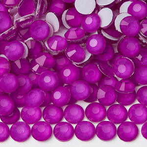 セリナクリスタル発光蛍光エコフレンドリーノンホットフィックスフラットバックルースラインストーン12面ダンス衣装ウェディングデコレーション - Product Image 6