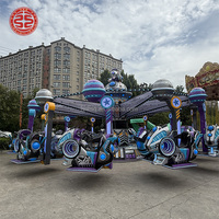 Manège Twister Spinning Ride à 12 bras et 24 sièges, chaise volante, équipement de parc d'attractions, équipement de fête foraine, divertissement familial pour enfants