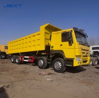 Camion benne lourd diesel Sinotruk HOWO 8x4 remis à neuf avec moteur Weichai, direction à gauche, 12 roues, pour la Tanzanie