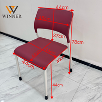 Chaise d'école en plastique au design moderne - Durable et ergonomique pour les salles de classe, les bureaux et la maison