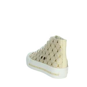 Sneakers da ragazza Patrizia Pepe beige alte con suola spessa - Product Image 2