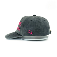 Vintage Wasbare 100% Katoenen Gedragen Look Geborduurde Letterpatroon 6-Panel Baseball Caps voor Unisex Volwassenen - Groothandel