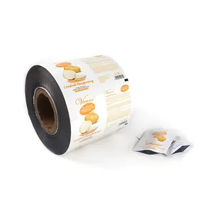 Rolo de filme de embalagem composto de plástico de qualidade alimentar, saquinho laminado de alumínio para embalagem, filme VMPET Rollstock