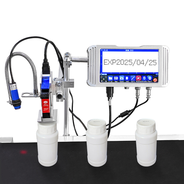 DMX High-speed Inkjet Printing Coder Production Date Batch Number Bottle Packaging Coding TIJ Online Inkjet Printer