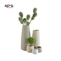 Vases de table décoratifs modernes nordiques et minimalistes pour la décoration de la maison vase à fleurs de salon vases en céramique et en porcelaine à large bouche