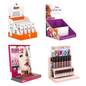 กล่องโชว์สินค้าเครื่องสำอางแบบตั้งโต๊ะ PDQ สำหรับร้านค้าปลีก กล่องกระดาษโชว์ยาทาเล็บ กล่องกระดาษลูกฟูกสำหรับร้านเครื่องสำอาง - Product Image 1