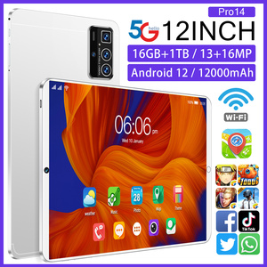 <strong>12</strong> Inch Dual SIM Android <strong>Tablet</strong> 16GB+1TB 14 Pro Pro Branded Educational Phone Call Feature - Product Image 3