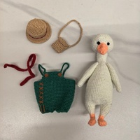 Jouets en peluche animaux personnalisables 2026, crochet, Madame Oie, poupée amigurumi pour enfants