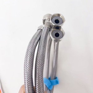 Tuyau flexible double extrémité en acier inoxydable Omuyu 60cm 80cm 100cm 120cm 150cm 200cm pour lavabo et robinet d'évier de cuisine - Product Image 4