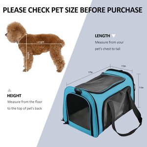 Transportín Plegable para Gatos y Perros Medianos, Bolsa de Viaje para Mascotas con Laterales Suaves - Product Image 4