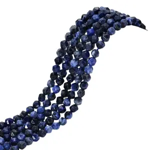 Braccialetto di Yellowstone con perline allentate tagliate a grana blu naturale con perline accessori per gioielli fai da te