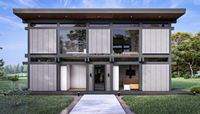 Maison préfabriquée 3 Chambres et Salon Villa américaine Maison en acier préfabriquée 2 étages Granny Flat House Garden Buildings Casa