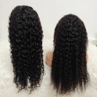 Promotion Letsfly 78$ Perruque naturelle bouclée Jerry 13x4 Lace Front en cheveux humains Remy Water Wave Indiens Vente en gros