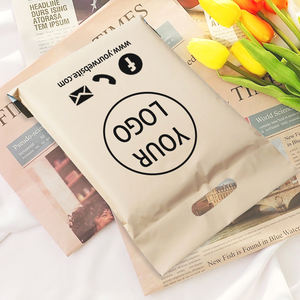 Poly Mailer LFR Nuevas bolsas de correo Impermeable Logotipo personalizado Embalaje de plástico Envío Entrega Courie Imprimir Blanco Negro Caqui - Product Image 2