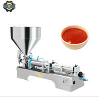 Remplisseuse pneumatique de liquides et de pâtes pour petites usines |   Yaourt, beurre, crème, sauce tomate et produits chimiques