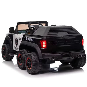 سيارة شرطة كهربائية جديدة 2025 للأطفال بجهد 12 فولت، لعبة فاخرة من البلاستيك بمقعدين تعمل بالبطارية للأطفال الصغار - Product Image 1