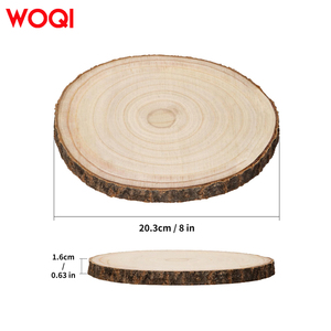 Woqi Đa-Mục Đích Thông Tự Nhiên Gỗ Đĩa Vòng Tròn Bằng Gỗ Cho Đám Cưới Centerpieces Bảng Trang Trí Nội Thất - Product Image 5