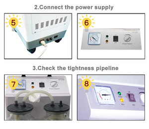 Máquina de Sucção de Saliva Dental Elétrica Profissional Portátil de Alta Potência para Uso Clínico - Product Image 4