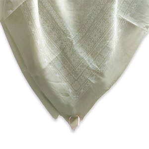 Elegante moda étnica mujer manga corta algodón Hijab bufanda Mono Cempaka serie Sage Digital para adultos transpirable nuevo - Product Image 3