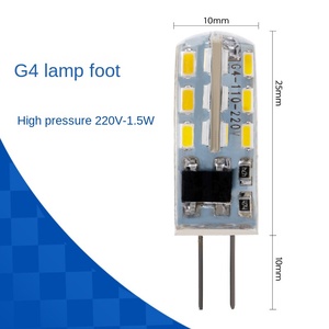 Bombilla <span class=keywords><strong>de</strong></span> maíz LED G4 directa <span class=keywords><strong>de</strong></span> CA <span class=keywords><strong>de</strong></span> 220V, alto brillo para candelabro <span class=keywords><strong>de</strong></span> cristal, luz <span class=keywords><strong>de</strong></span> espejo <span class=keywords><strong>de</strong></span> tocador, luz blanca cálida regulable - Product Image 6