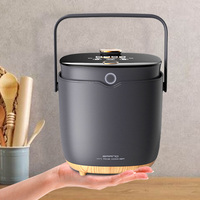 Multicuiseur électrique intelligent 2L Cuiseur à riz Bol en plastique Pot intérieur antiadhésif Affichage numérique Fonction faible teneur en sucre Tasse à mesurer