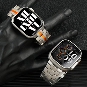 Correa <span class=keywords><strong>de</strong></span> Reloj Universal <span class=keywords><strong>de</strong></span> Titanio Puro <span class=keywords><strong>de</strong></span> 22 mm para <span class=keywords><strong>Apple</strong></span> <span class=keywords><strong>Watch</strong></span> Ultra 3, Correa Impermeable Multicolor con Cierre <span class=keywords><strong>de</strong></span> Acero - Product Image 4