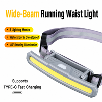 Lampe frontale magnétique à LED rechargeable solaire haute puissance, super lumineuse 1000LM, longue autonomie, lumière rouge et blanche, pour le camping, marque privée