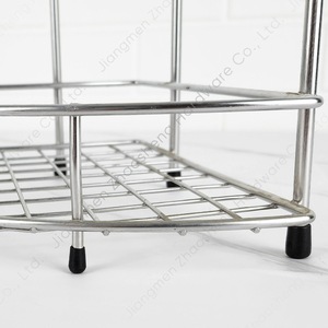 Estante de esquina de acero inoxidable para montar en la pared, de 3 niveles, triangular, para almacenamiento en el baño, para inodoro, sala de estar - Product Image 4