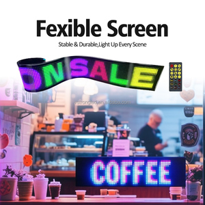 Panneau d'affichage LED RVB flexible programmable extérieur IP65 P4 P5 étanche, autocollants de texte, pour vitrine de magasin, fenêtre de voiture, matrice SDK P25, garantie <span class=keywords><strong>1</strong></span> an - Product Image 6