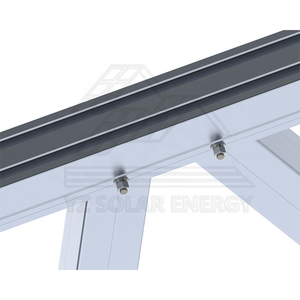 Installation rapide abri de voiture solaire rayonnage 10 kw structure de stationnement personnalisable solaire système de montage d'abri de voiture solaire PV abri de voiture PV - Product Image 5