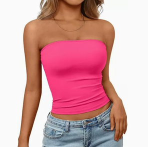 Top Corto <span class=keywords><strong>Nero</strong></span> <span class=keywords><strong>Senza</strong></span> <span class=keywords><strong>Spalline</strong></span> da Donna, Lavorato a Maglia, Tinta Unita, Elastico, Casual, <span class=keywords><strong>Senza</strong></span> Maniche, Vestibilità Regolare, per Tutte le Stagioni, <span class=keywords><strong>Reggiseno</strong></span> Sportivo - Product Image 4