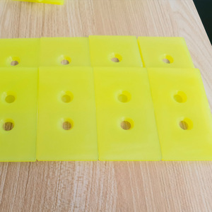 103 Polyurethane Pads Yellow Urethane <b>Rubber</b> Buffer <b>Blocks</b> For Shock Absorption Customizable Size - Product Image 1